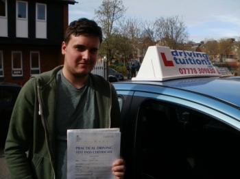 Franco is an excellent instructor who made me feel relaxed and comfortable in the car.

He will teach you to a good and safe level of driving. I also passed first time.

...